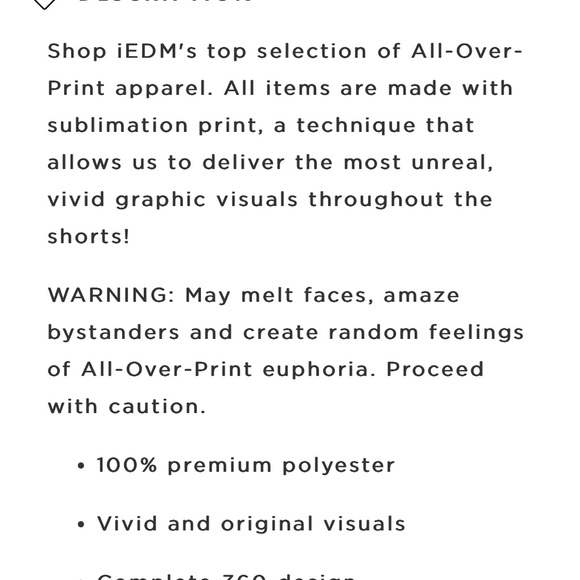 IEDM Alien Invasion Booty Short - Picture 3 of 5